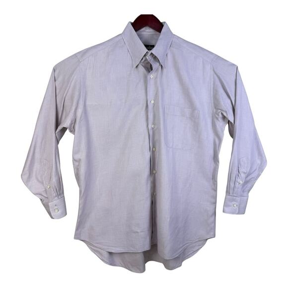 Gitman Bros Shirt Mens 16.5 34 Purple Dress Shirt Business Casual Preppy Wedding - Picture 2 of 16